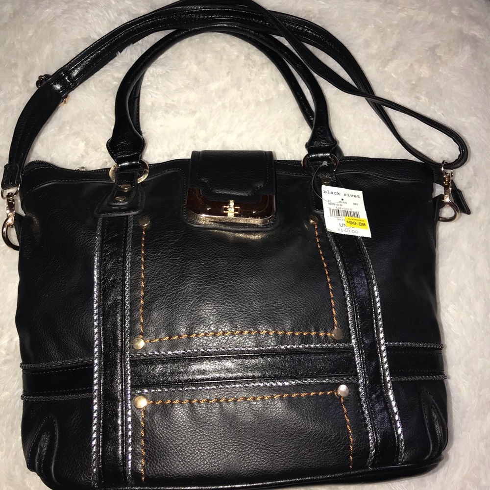 Black Rivet purse